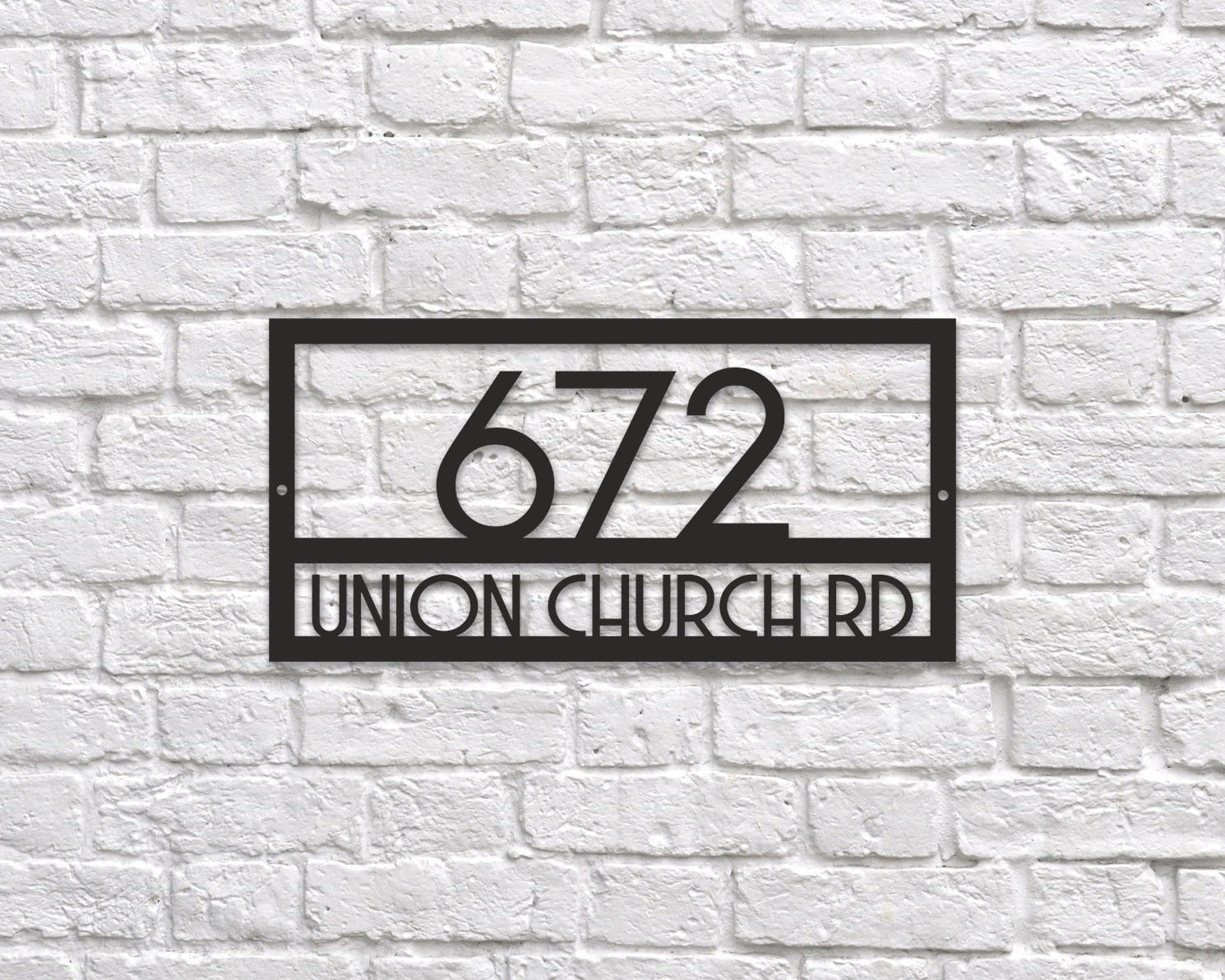 House Number Address Sign Street Name Sign Rectangle House Etsy UK