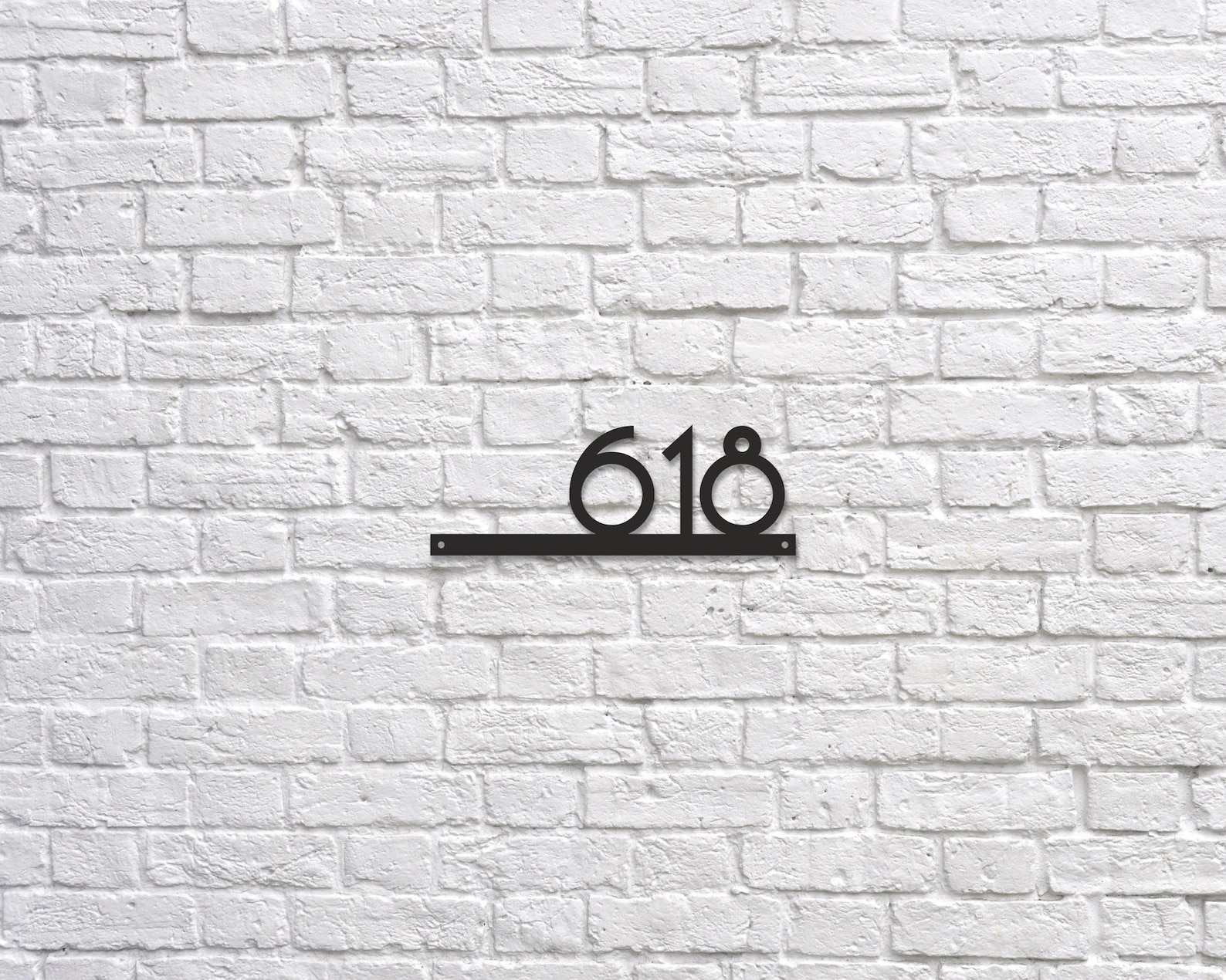 Large House Numbers Horizontal Modern House Number Sign Etsy