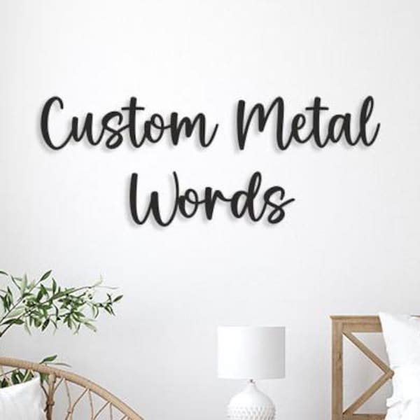 Custom Metal Letters - Etsy