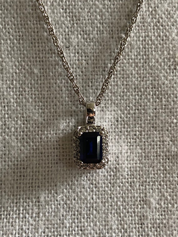 Stauer September birthstone necklace 925 sterling
