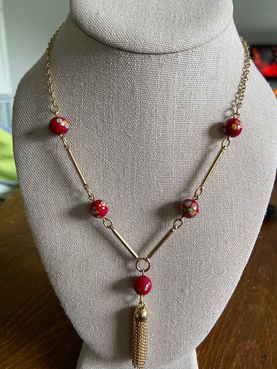 Vintage Sarah Coventry Asian inspired necklace
