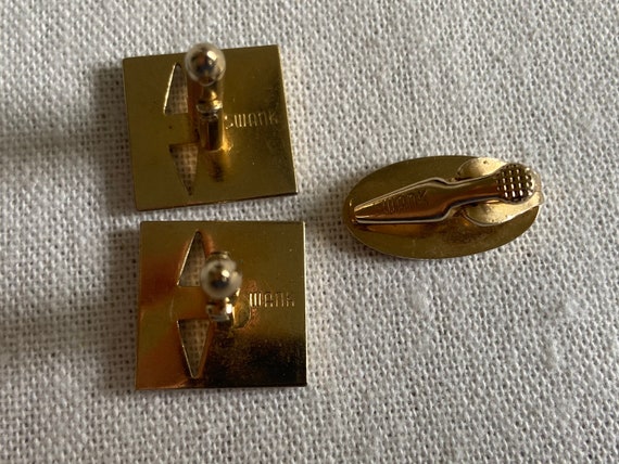 Swank vintage Cufflink set includes cufflinks and… - image 3