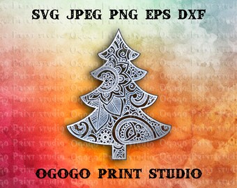 Download Holiday Mandala Svg Etsy