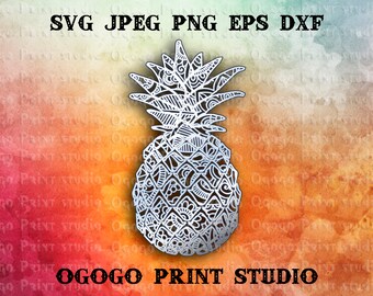 Download Mandala Pineapple Etsy