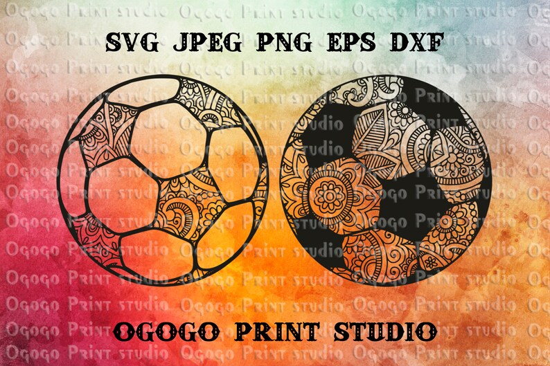 Football Svg Sport svg Mandala Svg Zentangle SVG Cricut | Etsy