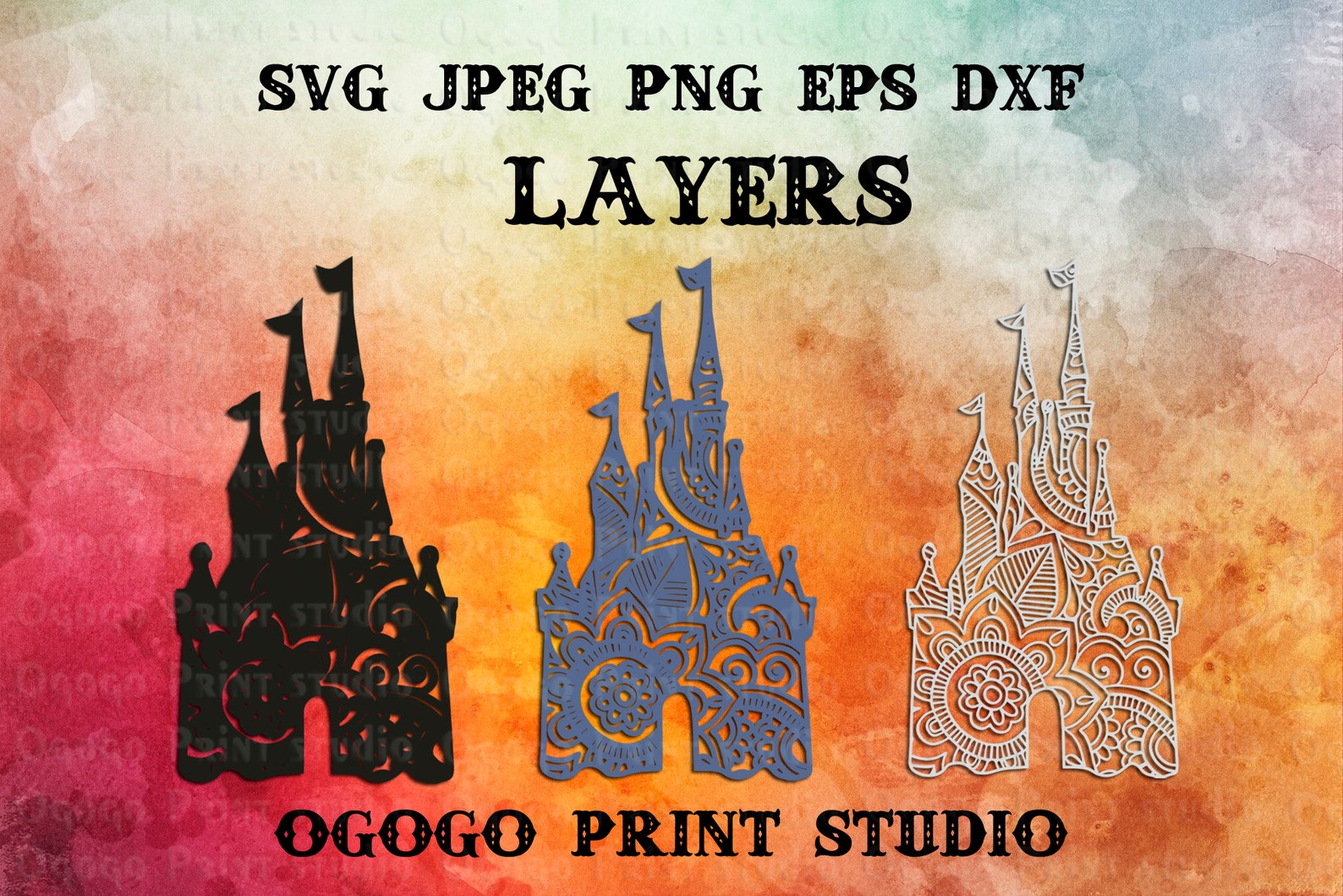 Free Free 230 Disney Castle Mandala Svg SVG PNG EPS DXF File