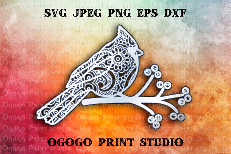 Download 3D Layered Cardinal Svg Mandala Svg Zentangle SVG Cricut ...