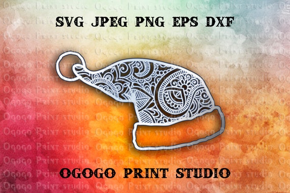 Download 3d Layered Santa Hat Svg Marry Christmas Svg Mandala Svg Etsy