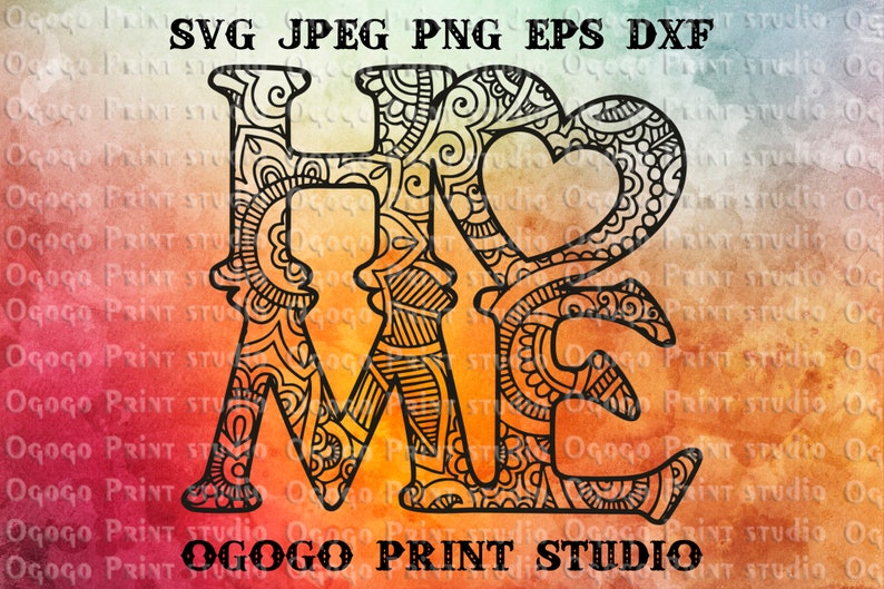 Download 3d Layered Home Love Svg Cricut Svg Heart Svg Silhouette Svg Zentangle Svg Mandala Svg Art Collectibles Digital Kromasol Com
