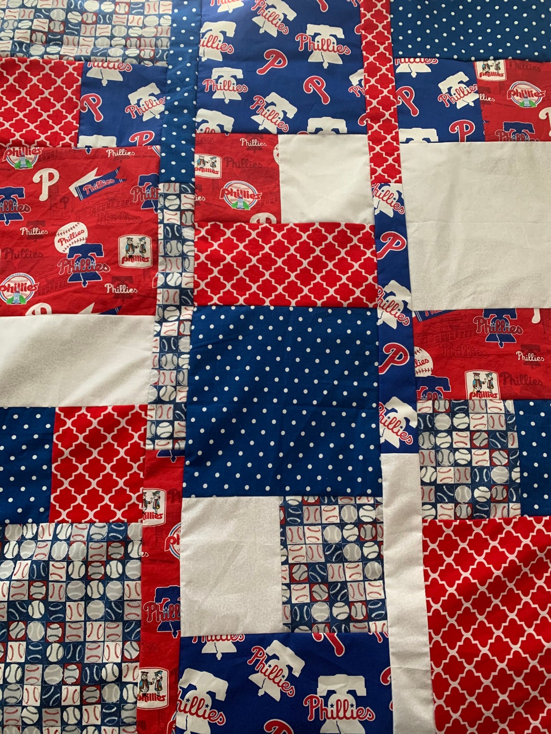 Phillies Child Size Quilt Etsy