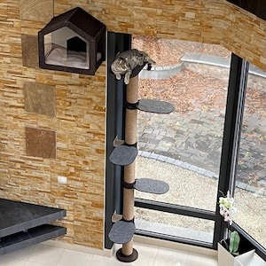 Cat Tree Cat Tower Cat Scratcher Cat Tree Tower Cat Tree for Large Cats Cat Furniture Modern Cat Tree Wood Cat Tree Modern Cat Furniture
