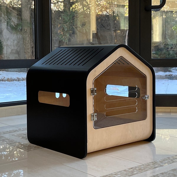 Modern dog crate Premium Wooden dog crate Dog house Pet house for dogs Dog bed Dog crate Dog kennel Pet furniture Dog furniture Gift for dog