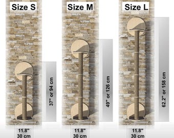 Albero per gatti minimalista Tiragraffi per gatti Tiragraffi in legno per gatti Torre per gatti Albero per gatti alto Mobili moderni per gatti Tiragraffi in juta per gatti Pareti uniche per gatti