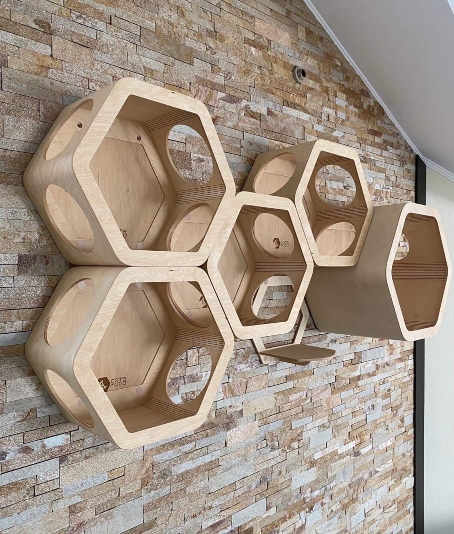 Modern Cat Furniture Cat Wall Selves Unique Cat Bed New Cat | Etsy - Cat Wall Units Vibrant Colors
