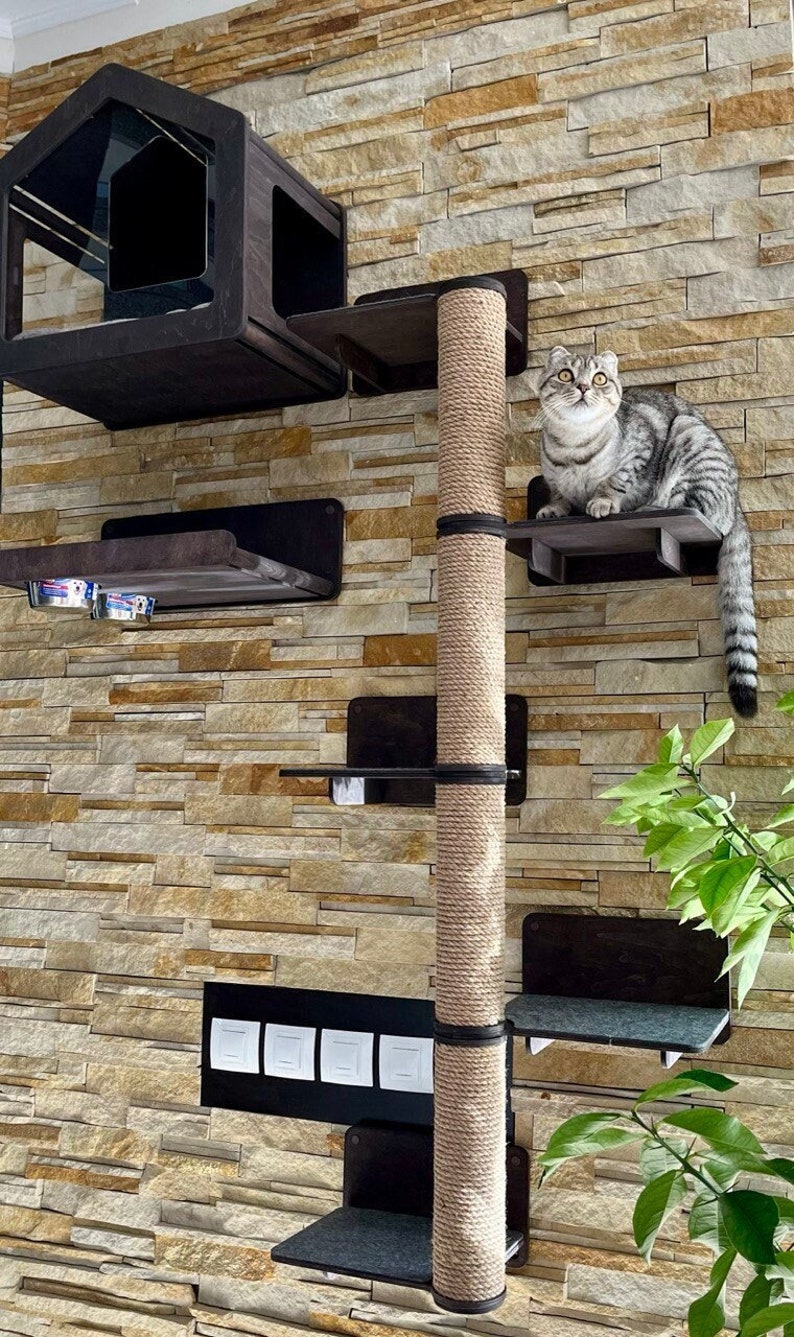 68 inches multilevel big cat tree tall multicats tower with 2 big