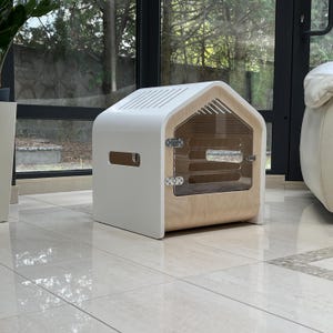 Modern Design Dog Crate with Acrylic Door, Dog Hose, Dog Bed, Dog Furniture, Indoor Dog Crate, Dog Indoor Dog Crate, Dog Kennel, Dog Cage