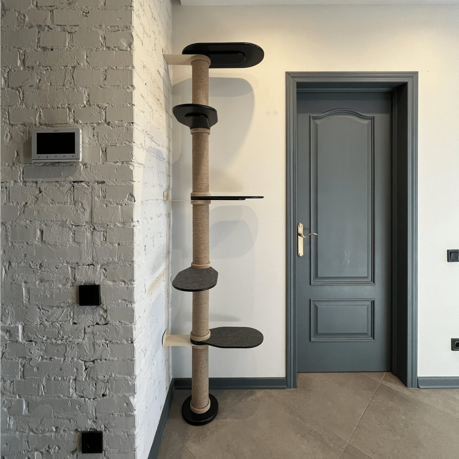 Corner Cat Tree Cat Tower Wall Cat Scratcher Modern Cat Condo Cat