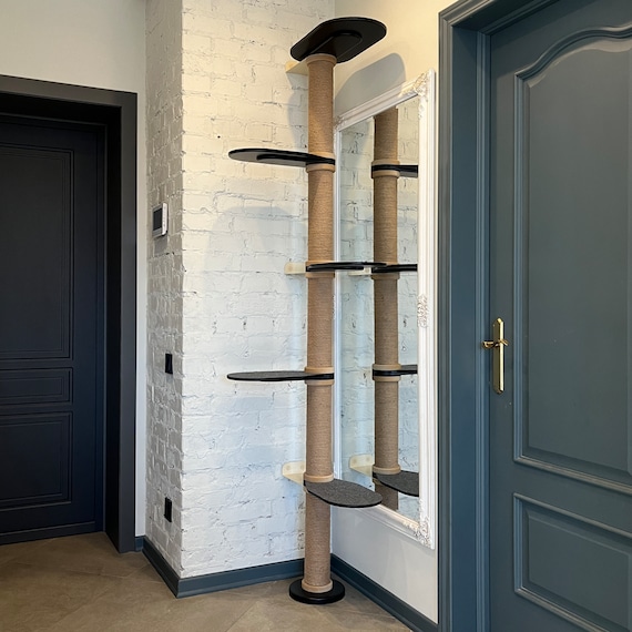 Wooden cat tree tower Wood cat tree Modern cat tree Cat furniture Cat bed Cat gift for cat lovers Cat gifts Luxury cat tree Cat condo modern