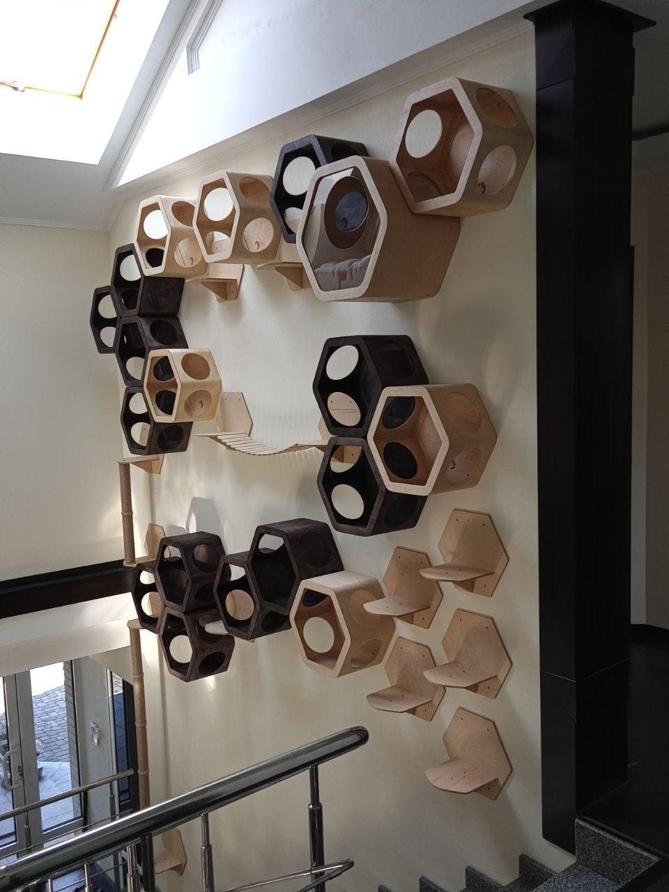 Schlafende Haus Katze Wandmöbel Luxus Wandmontiert | Etsy