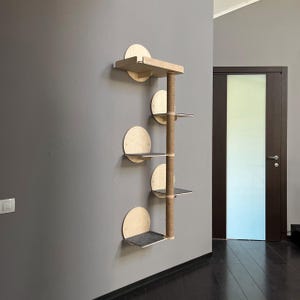 Cat Tree with Bed, Wood Cat Furniture, Cat Tree Tower, Cat Furniture Modern, Cats Tree, Cat Scratcher, Cat Wall Tree, Cat Climbing Tree