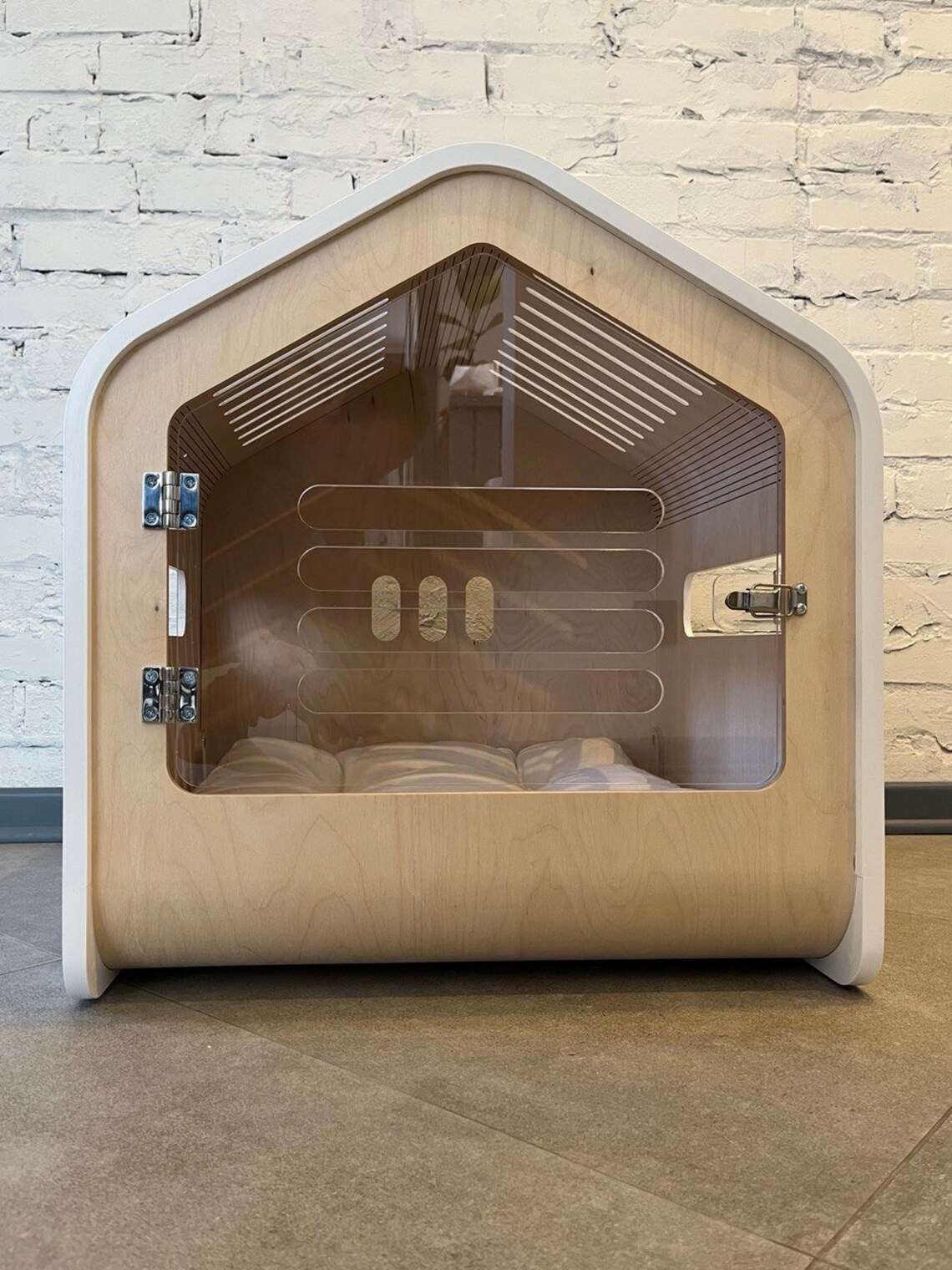 White Dog House Pet House for Dogs Wood Dog Crate Dog - Etsy