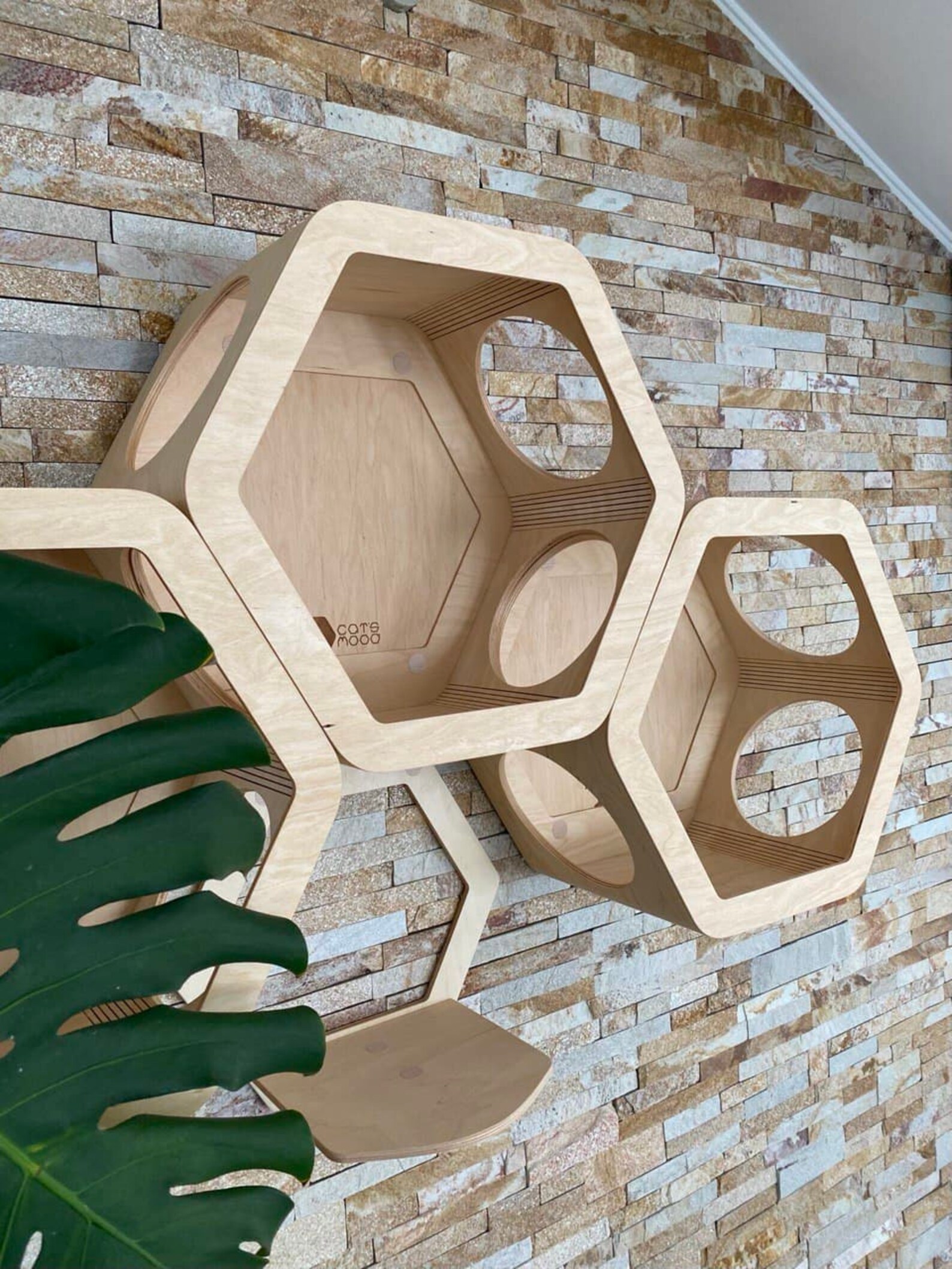 Cat Hexagon Cat Shelf Cat Shelves Cat Wall Shelves Modern Cat Etsy