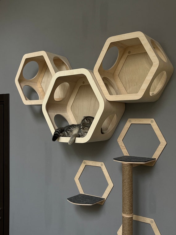 Hexagon cat shelf outlet