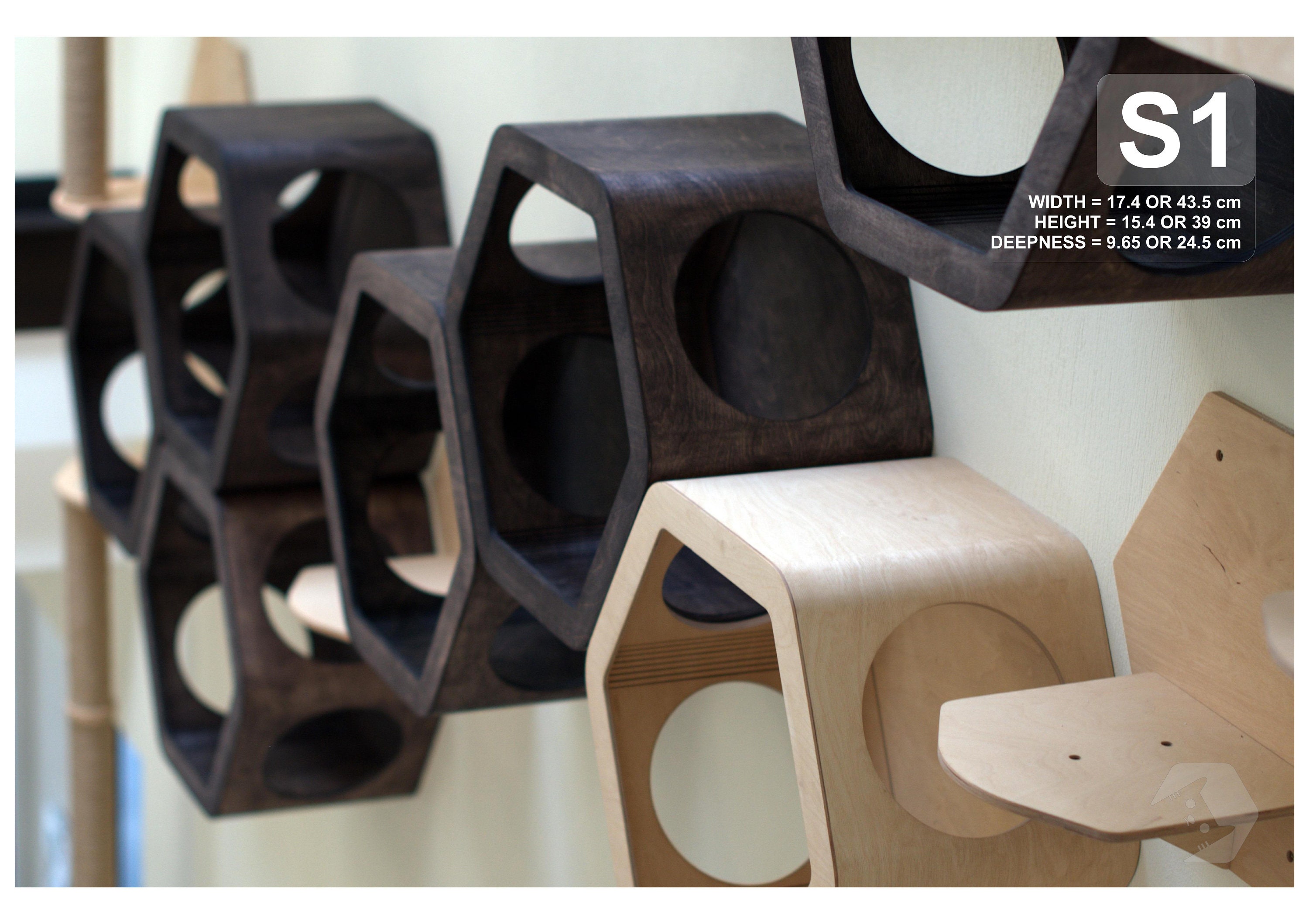 Wanddeko Step Cats Möbel für Katzen Stimmung für Katzen | Etsy