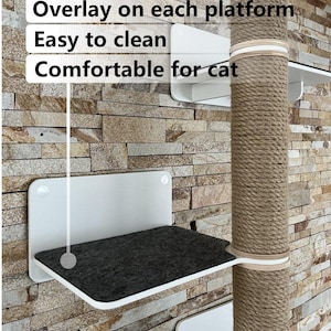 Stylish Cat Tree Modern Cat Furniture Cat Tree for Playing Cat Perches for Wall Cat Wall Shelves Unique Cat Bed Cat Gift Cat Climbing Toys image 3