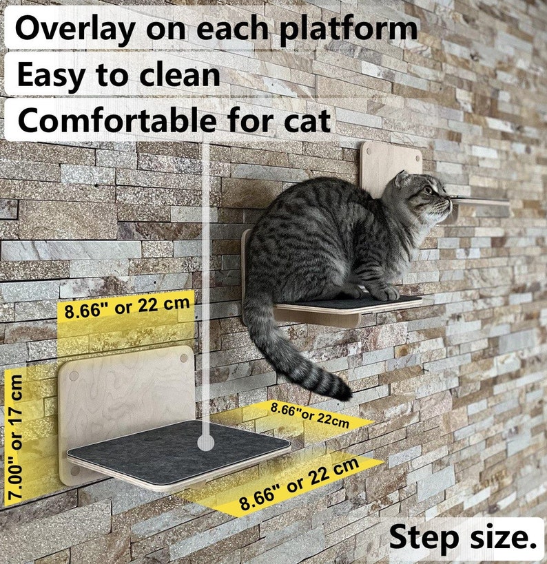 Set of 3 Steps Cat Steps Bed Pet Steps for Cat Steps for Wall Etsy