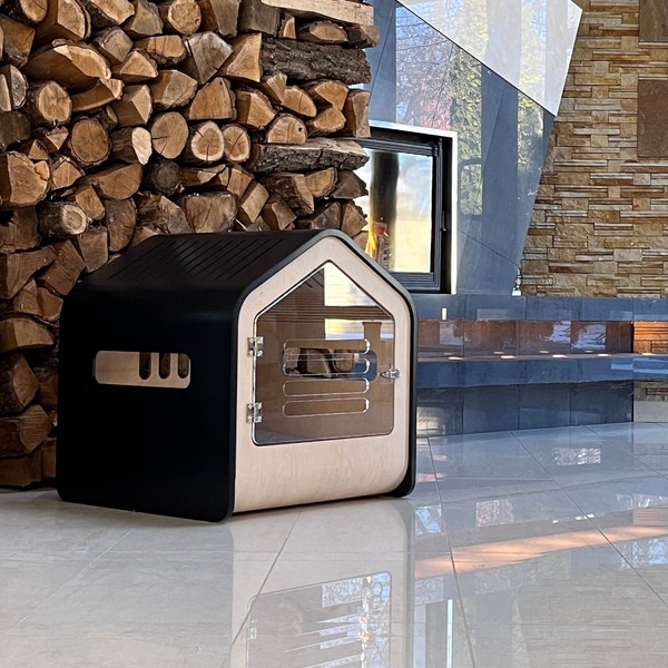 Modern dog crate Premium Wooden dog crate Dog house Pet house for dogs Dog bed Dog crate Dog kennel Pet furniture Dog furniture Gift for dog