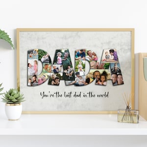 Custom Photo Collage for Dad, Dad Photo Collage, Father's Day Gift, Birthday Gift for Dad, Personalized gift for Dad, Family Gift