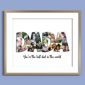Custom Photo Collage for Dad, Dad Photo Collage, Fathers Day Gift, Birthday Gift for Dad, Personalized gift for Dad, First fathers day