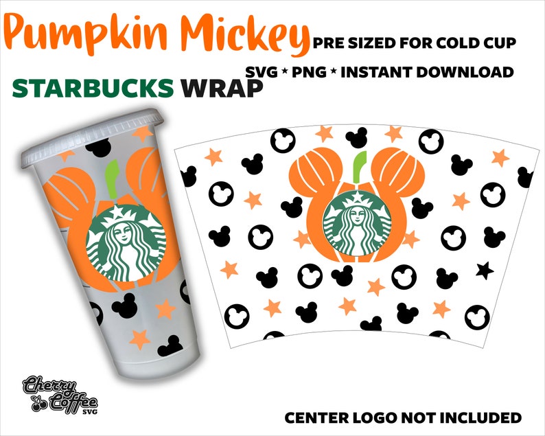 Download Pumpkin Mickey Starbucks Cup SVG Cold Cup Halloween Disney ...