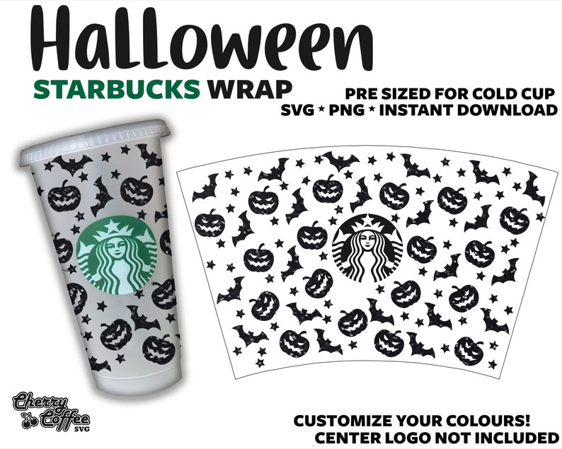 Download Halloween Wrap Cup SVG Starbucks Wrap SVG Cold Cup Svg | Etsy