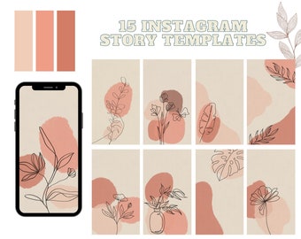 10+ Instagram Story Templates | Boho Templates | Story Backgrounds | Flower | Classic | Aesthetic