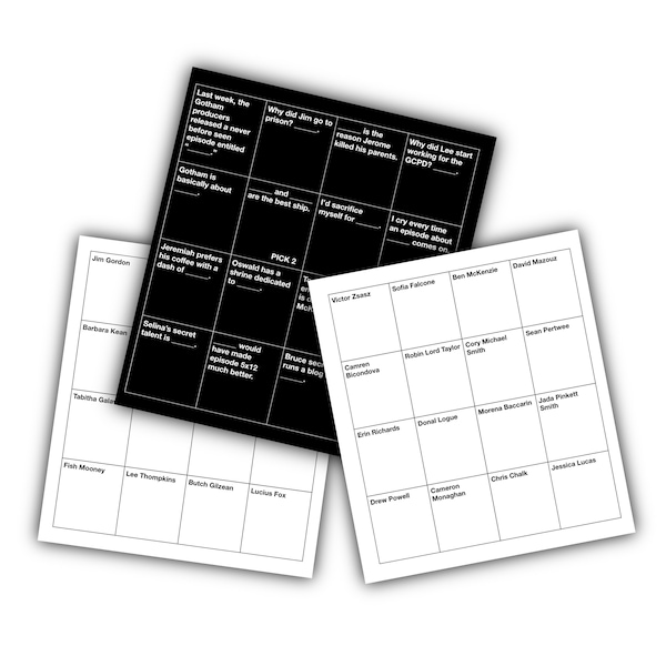 Gotham Cards Against Chaos Digital Download Card Game