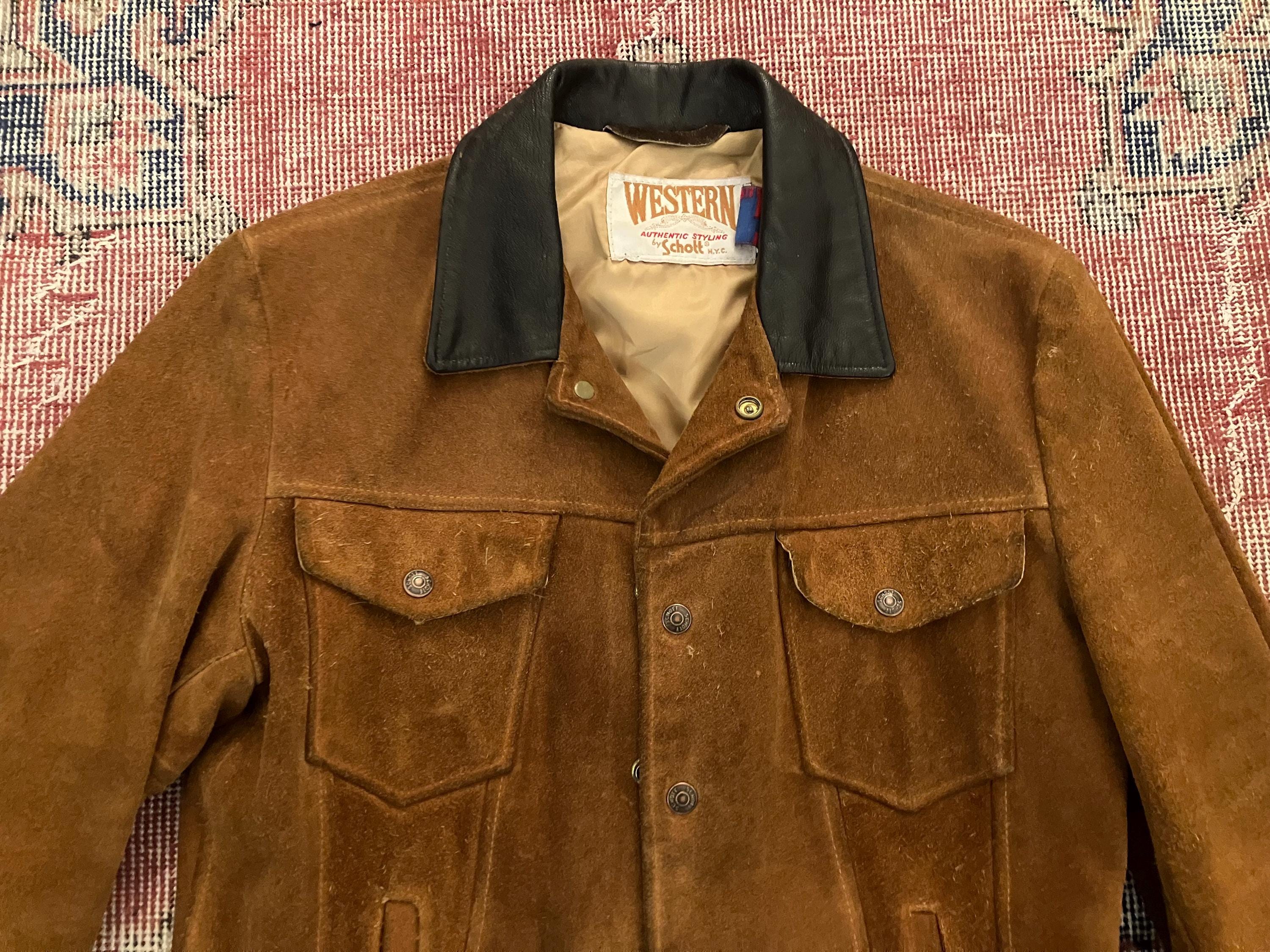 Schott Suede Jacket - Etsy