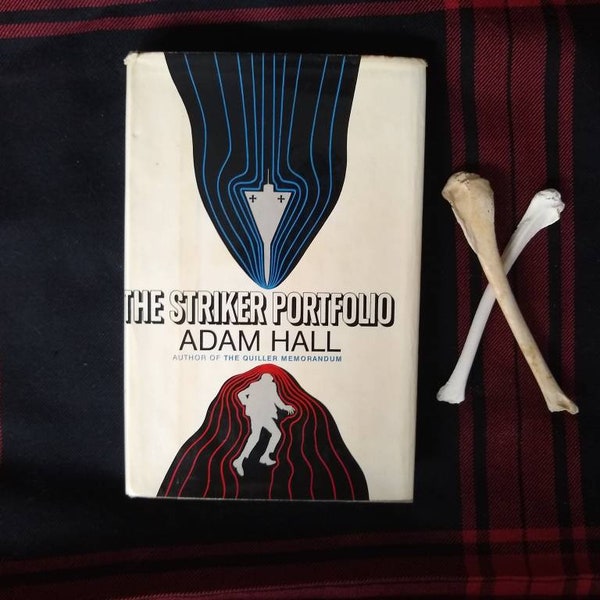 The Striker Portfolio by Adam Hall, 1968, First Edition, First Printing, spy thriller novel