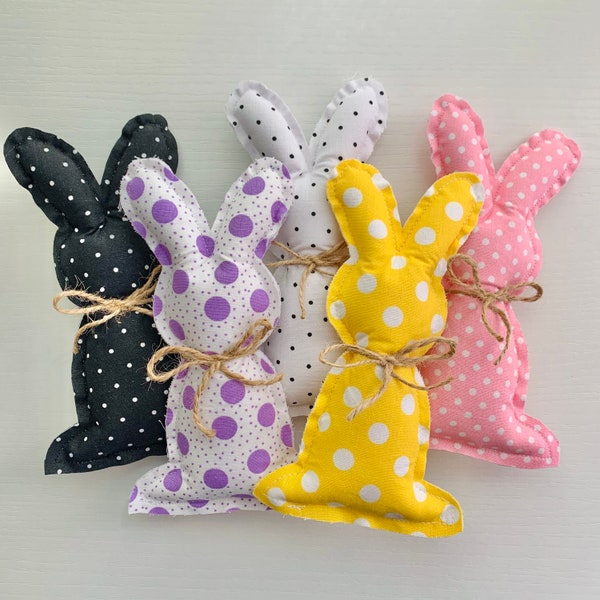 Fabric Easter Bunnies | Farmhouse Decor | Tier Tray Decor | Easter Decor | Stuffed Fabric Bunnies |