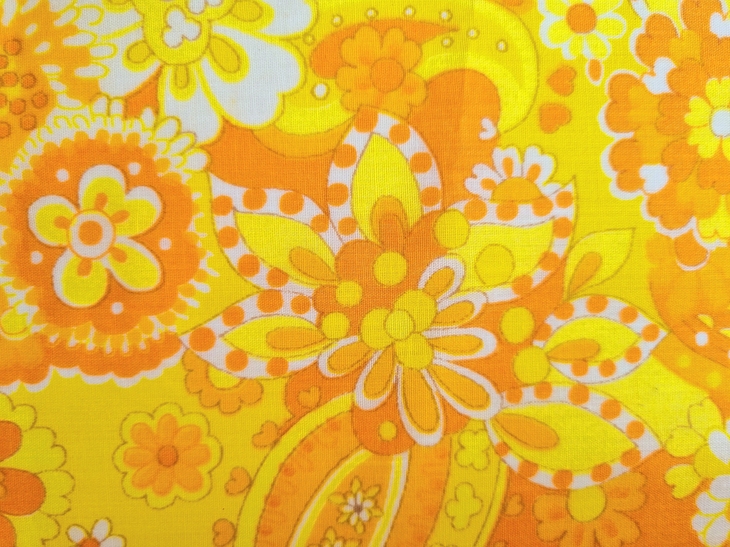 アンティーク雑貨 MAC Super Vintage Fabric 70s Vintage Fabric | 70s Fabric | Excellent Condition | Retro