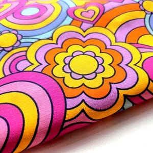 Vintage Fabric, 70s Fabric, Retro Fabric, Midcentury Fabric
