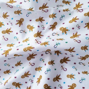 Gingerbread Men Fabric | Christmas fabric | Christmas Decor | Rose and Hubble | Home Decor | Christmas Decor| Sewing| Cotton |