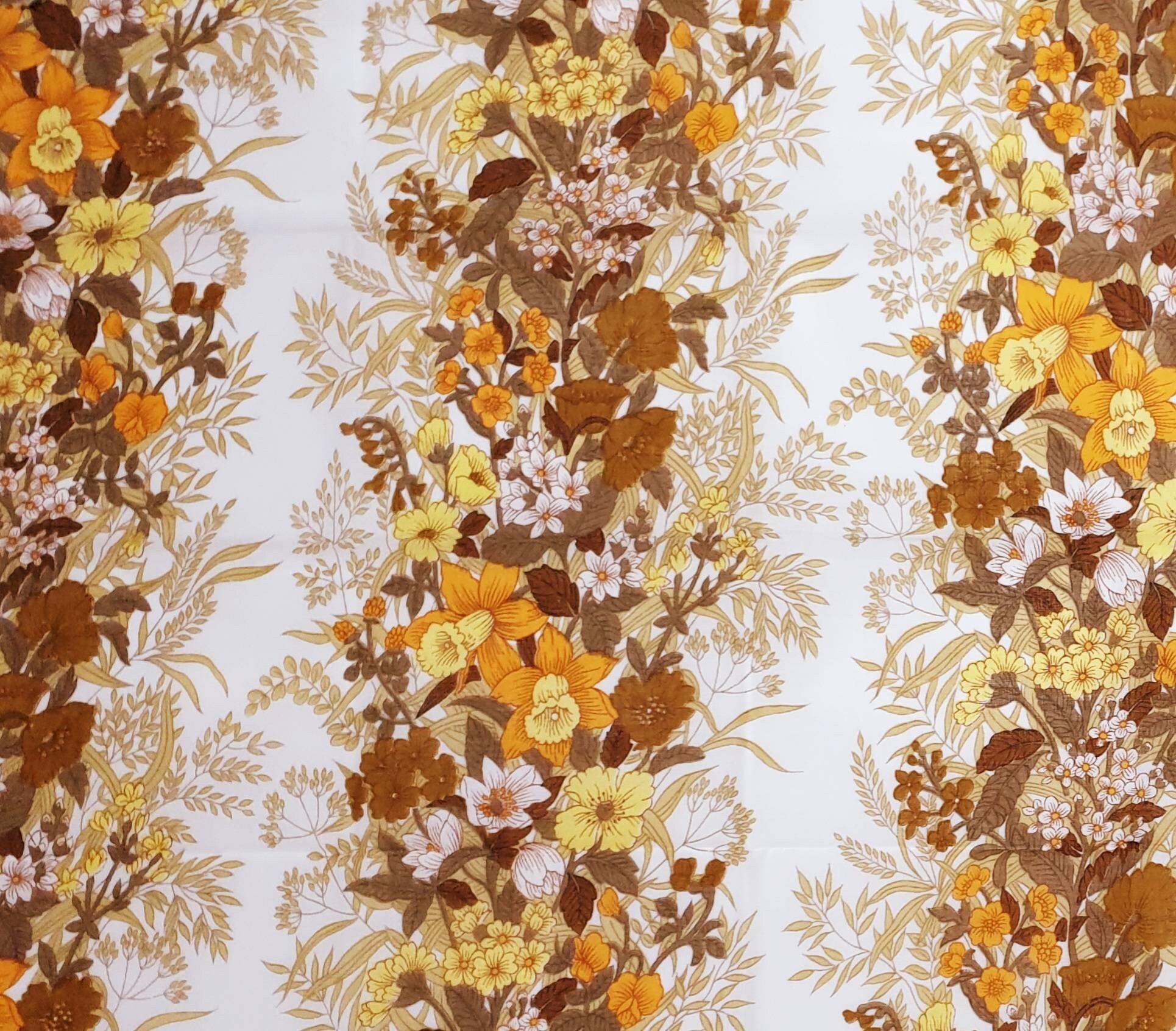 Vintage Fabric 70s Fabric Retro Fabric Midcentury Fabric Etsy UK
