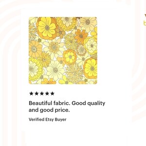 70s Fabric: Excellent Preloved-condition Vintage Fabric by St Michael in Mustard Yellow and Brown image 7