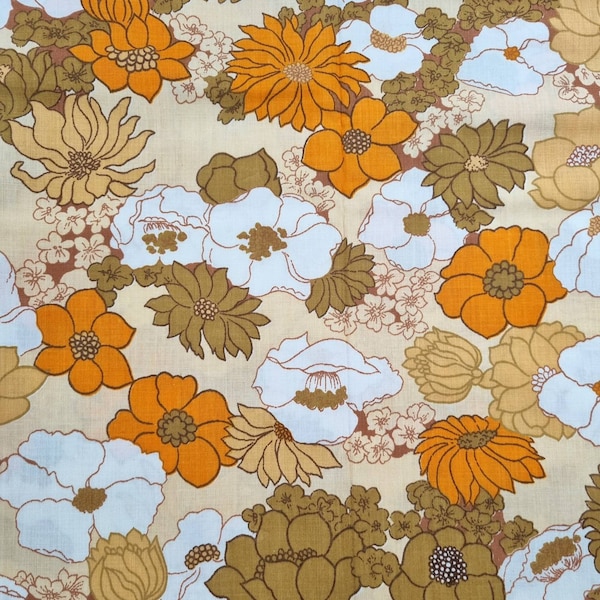 70s Fabric Etsy
