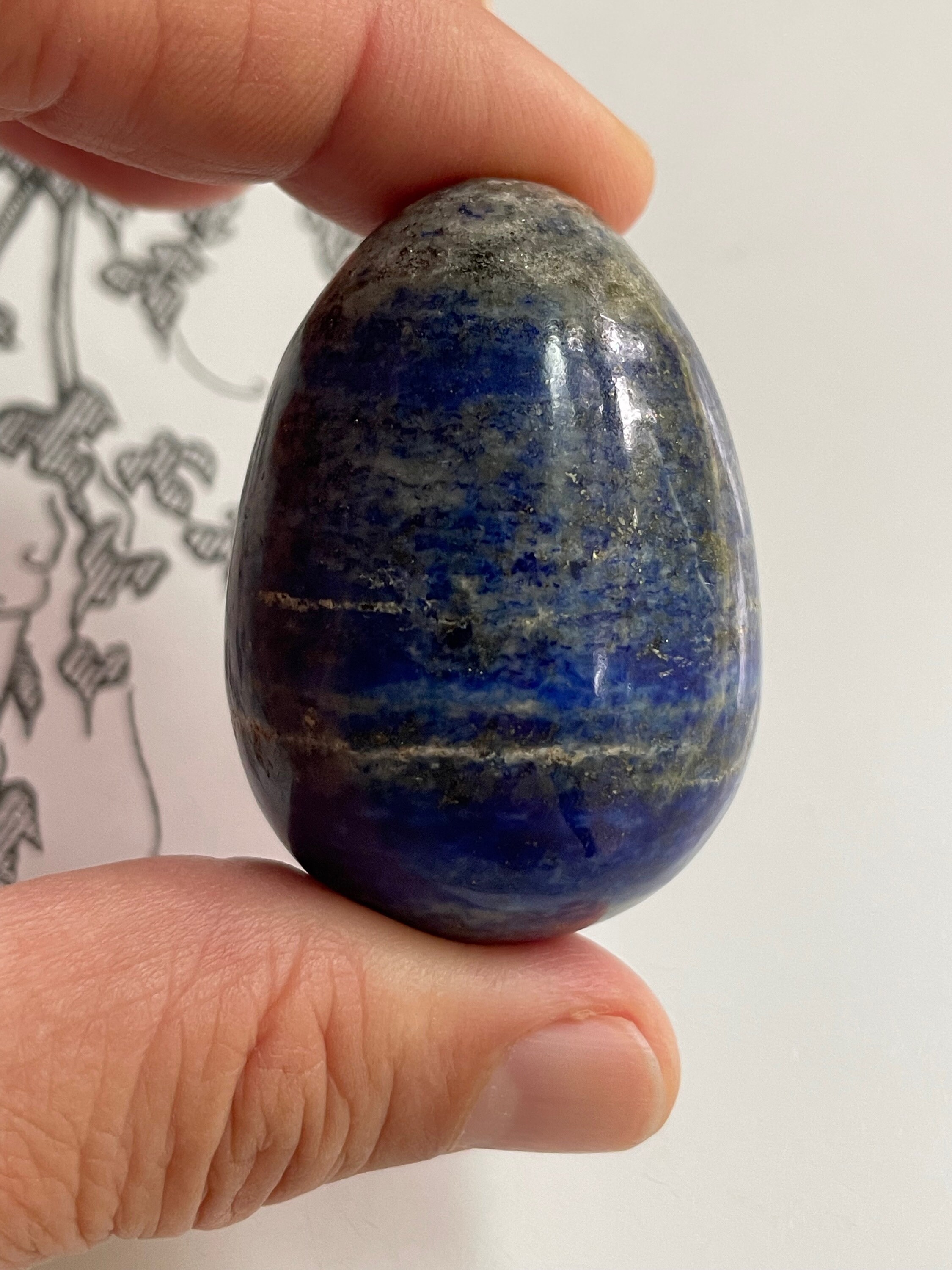 Lapis Lazuli Egg - Etsy
