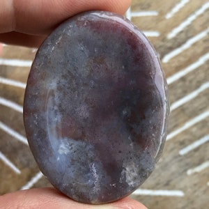 Rare-- Red Moss Agate Thumb Stone