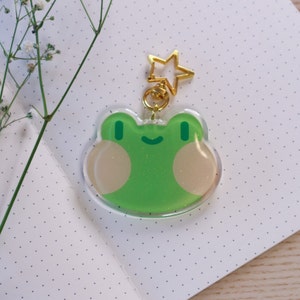 Froggy Friend: sleutelhanger met acrylbedel