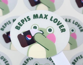 Froggy "Bepis Max Lover" – Matte Vinyl Waterproof Sticker